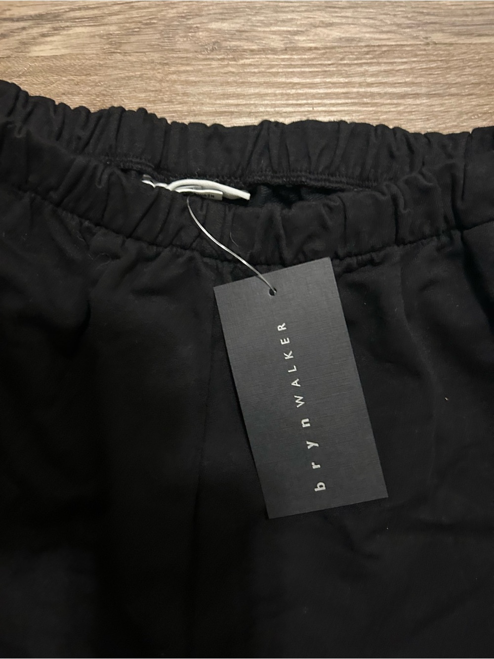bryn walker Black Drawstring Elastic Waist Pants